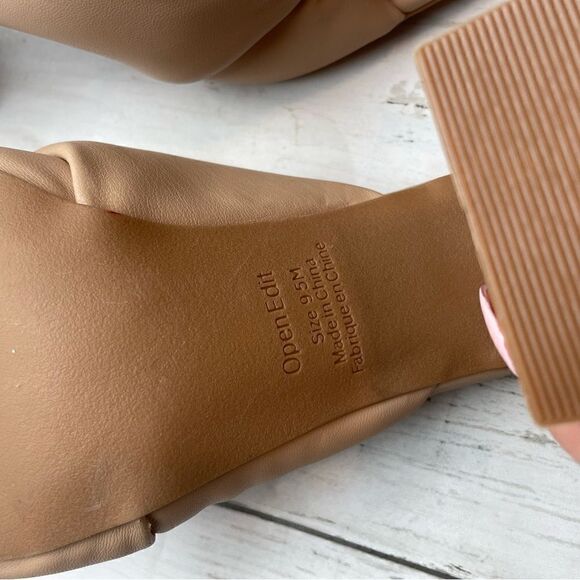 Nordstrom Open Edit Nude Chunky Heel | 9.5 - Picture 5 of 8